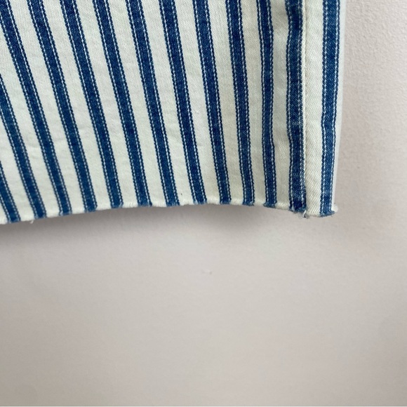 Reformation Stretch Flood Wide Leg Jeans in Fiji Stripe - Picture 4 of 10